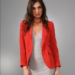 Thayer Red Silk Blazer
